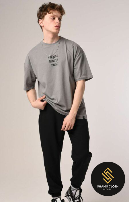 Oversized Gray Tees [You Just Have To Trust]