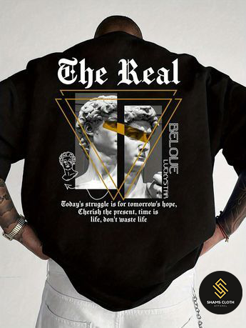 Oversized Black Tees [The Real]