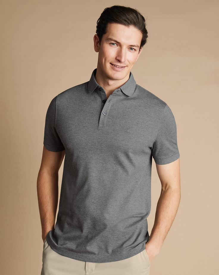 Charcoal Gray Collar Shirt