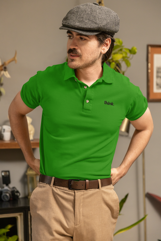 Parrot green Collar Shirt